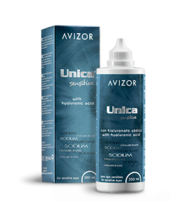 AVIZOR Unica Sensitive Contact Lens Solution with Hyaluronic Acid - 350ml